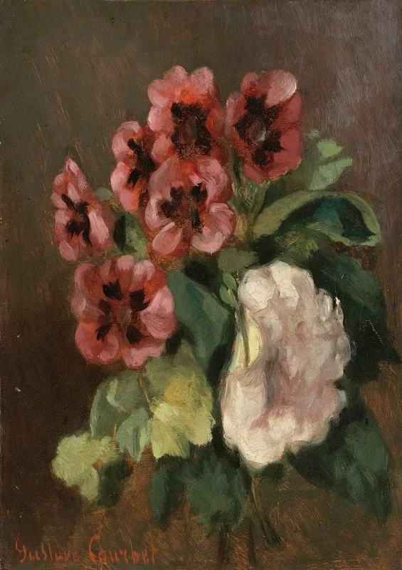 Gustave Courbet | Blomsterbuket – 1860 | Indrammet kunsttryk | Realisme
