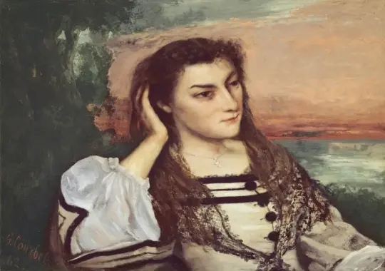 Gustave Courbet | Porträt von Gabrielle Borreau - 1862 | Gerahmter Kunstdruck | Realismus