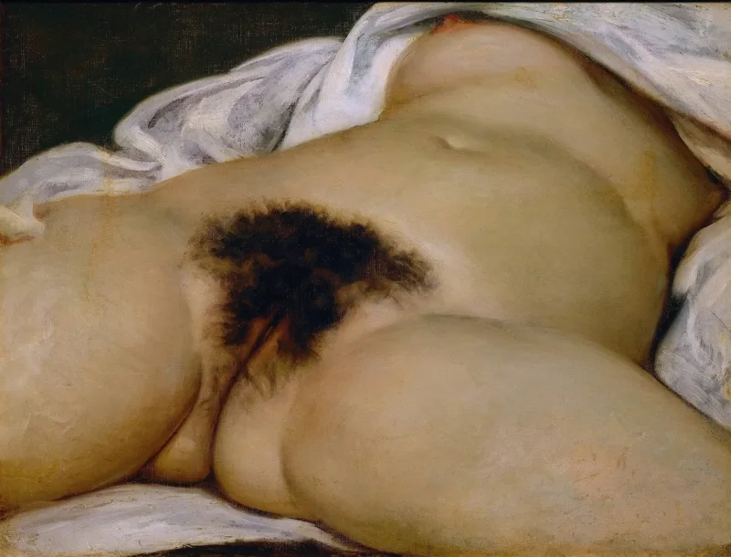 Gustave Courbet – Ursprung der Welt 1866 | Giclée Kunstdruck gerahmt
