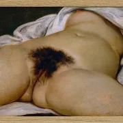 Gustave Courbet – Ursprung der Welt 1866 | Giclée Kunstdruck gerahmt
