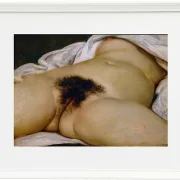 Gustave Courbet – Ursprung der Welt 1866 | Giclée Kunstdruck gerahmt