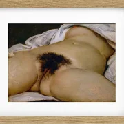 Gustave Courbet – Ursprung der Welt 1866 | Giclée Kunstdruck gerahmt