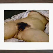 Gustave Courbet – Ursprung der Welt 1866 | Giclée Kunstdruck gerahmt