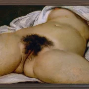 Gustave Courbet – Ursprung der Welt 1866 | Giclée Kunstdruck gerahmt