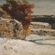 Gustave Courbet | Vinterlandskab - 1865 | Indrammet kunsttryk | Realisme