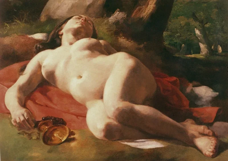 Gustave Courbet | Bakkanten – 1844 | Indrammet kunsttryk | Realisme