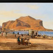 Hafen von Palermo mit Blick auf Monte Pellegrino – 1840