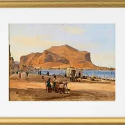 Hafen von Palermo mit Blick auf Monte Pellegrino – 1840