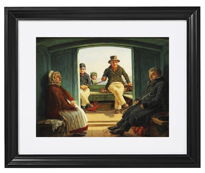 Travel scene on board a Dutch trawler - 1846