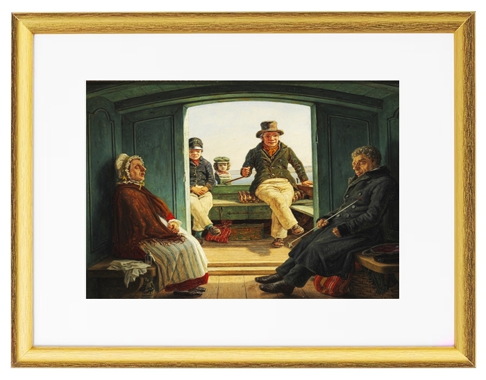 Reiseszene an Bord eines niederländischen Trawlers – 1846