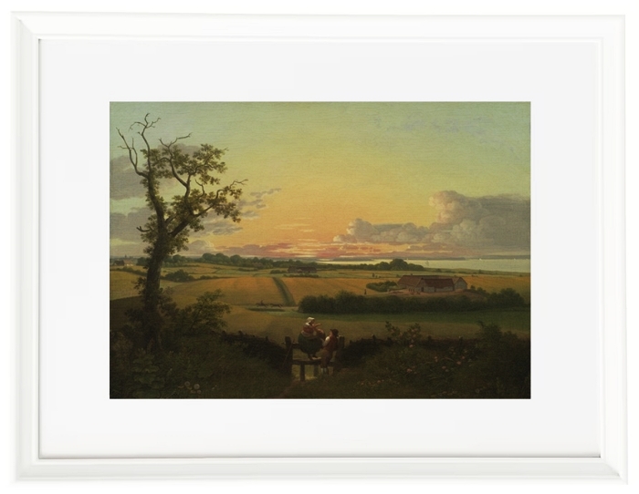 Landschaft mit Zaun, Insel Mon - 1810