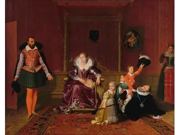 Heinrich IV spielt mit seinen Kindern - 1810