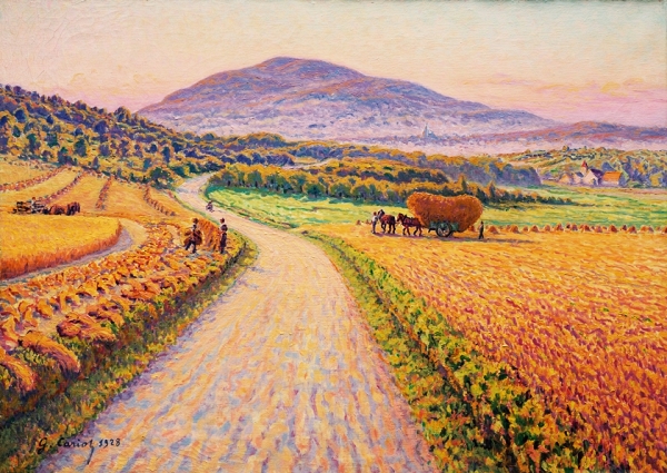 Landschaft mit Heuhaufen - 1928