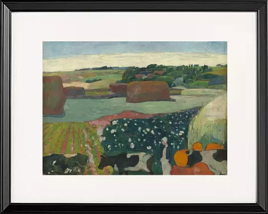 Heuhaufen in der Bretagne - 1890