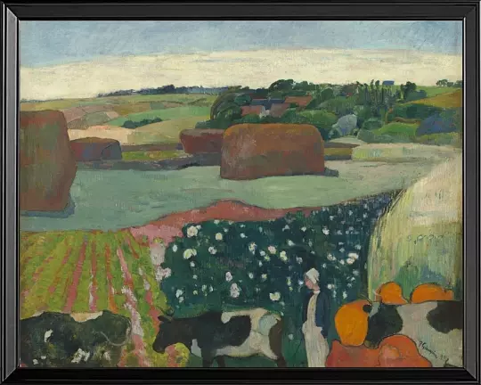 Heuhaufen in der Bretagne - 1890