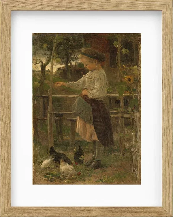 Hühner füttern - 1866