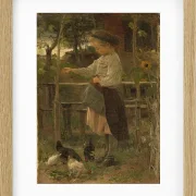 Hühner füttern - 1866