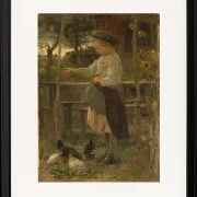 Hühner füttern - 1866