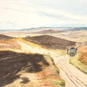 Hohle Straße in den Hügeln von Tolne, Vendsyssel – 1833