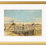 Landschaft mit einer Brücke bei Mosbjerg - 1833