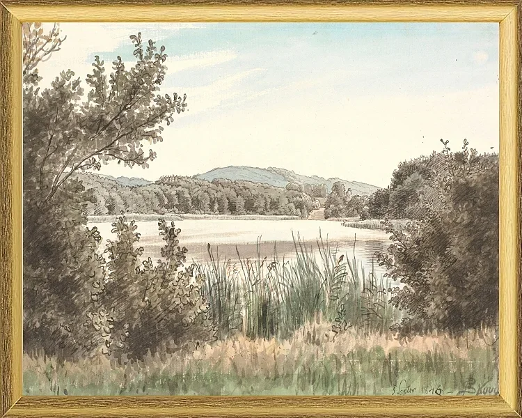 Hundesee auf Møen - 1845