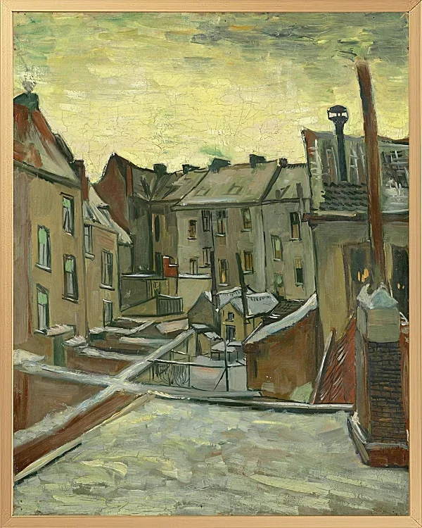 Häuser von hinten gesehen - 1885