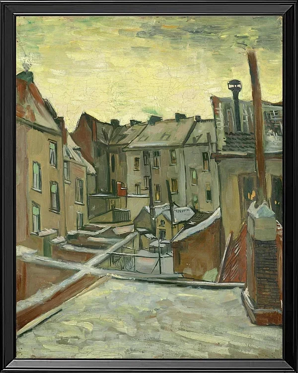 Häuser von hinten gesehen - 1885