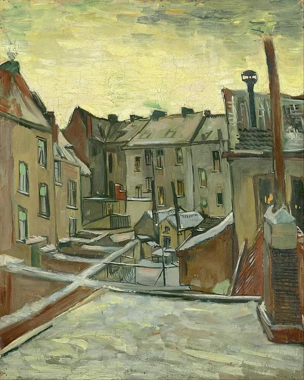 Häuser von hinten gesehen - 1885