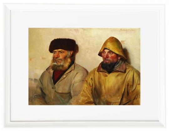 Im Raum mit zwei Fischern - 1889
