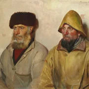 Im Raum mit zwei Fischern - 1889