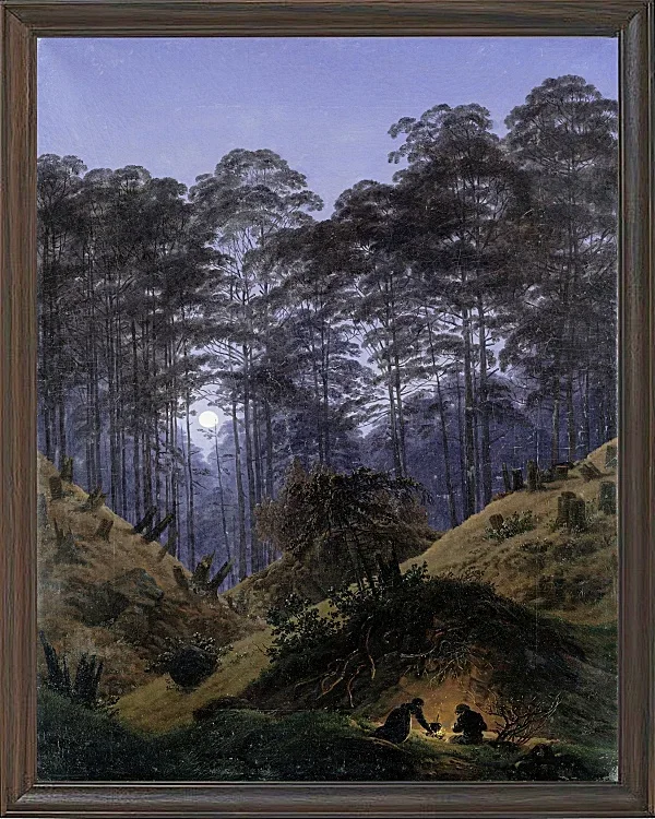 Im Wald im Mondlicht - 1823