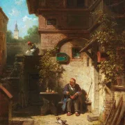 In Erwartung der Zeitung - 1865