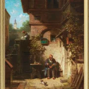 In Erwartung der Zeitung - 1865