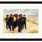 Skagen Fischer am Strand mit Blick aufs Meer – 1925