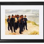 Skagen Fischer am Strand mit Blick aufs Meer – 1925