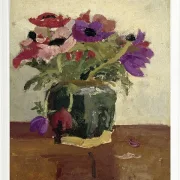 Ingwertopf mit Anemonen - 1900