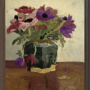 Ingwertopf mit Anemonen - 1900
