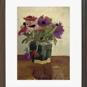 Ingwertopf mit Anemonen - 1900
