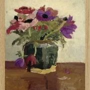 Ingwertopf mit Anemonen - 1900