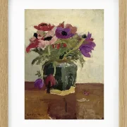 Ingwertopf mit Anemonen - 1900