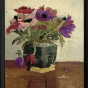 Ingwertopf mit Anemonen - 1900