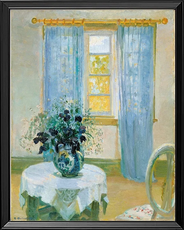 Innenraum mit Clematis - 1913
