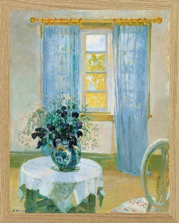 Innenraum mit Clematis - 1913