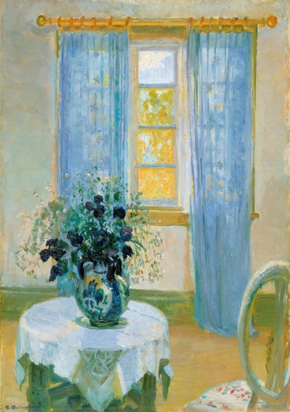 Innenraum mit Clematis - 1913