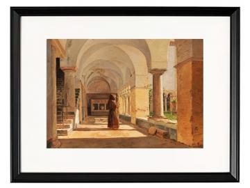 Kreuzgang von San Lorenzo fuori le mura, Rom  - 1837