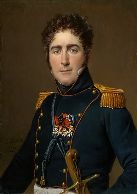 Jacques-Louis David | Comte Henri-Amédée-Mercure De Turenne-D'aynac - 1816 | Indrammet kunsttryk | Klassicisme | formida