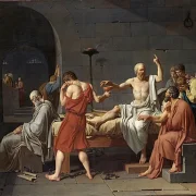 Jacques-Louis David | Der Tod des Sokrates - 1787 | Gerahmter Kunstdruck | Klassizismus | formida