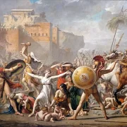 Jacques-Louis David | Sabinskvindernes indgriben - 1799 | Indrammet kunsttryk | Klassicisme | formida