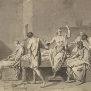 Jacques-Louis David | Sokrates' død - 1782 | Indrammet kunsttryk | Klassicisme | formida