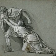 Jacques-Louis David | Marcus Atilius Regulus' afgang til Karthago - 1785 | Indrammet kunsttryk | Klassicisme | formida